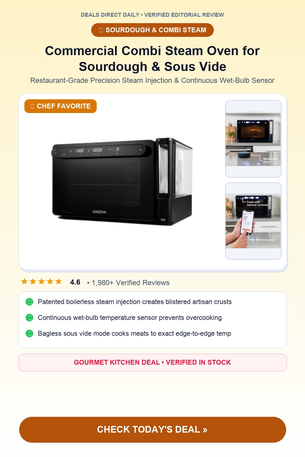 Anova Precision Combi Steam Oven Pinterest Pin Creative