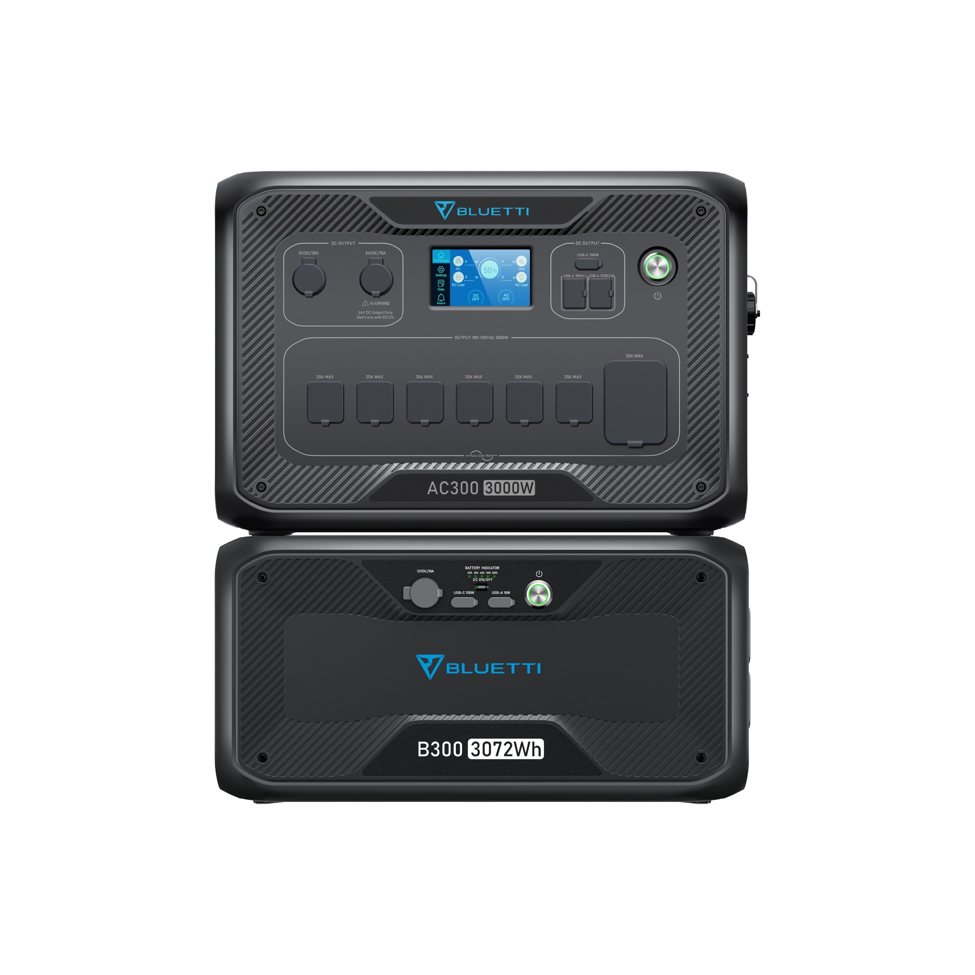 Bluetti AC300 + B300 Modular Power Station 3072Wh