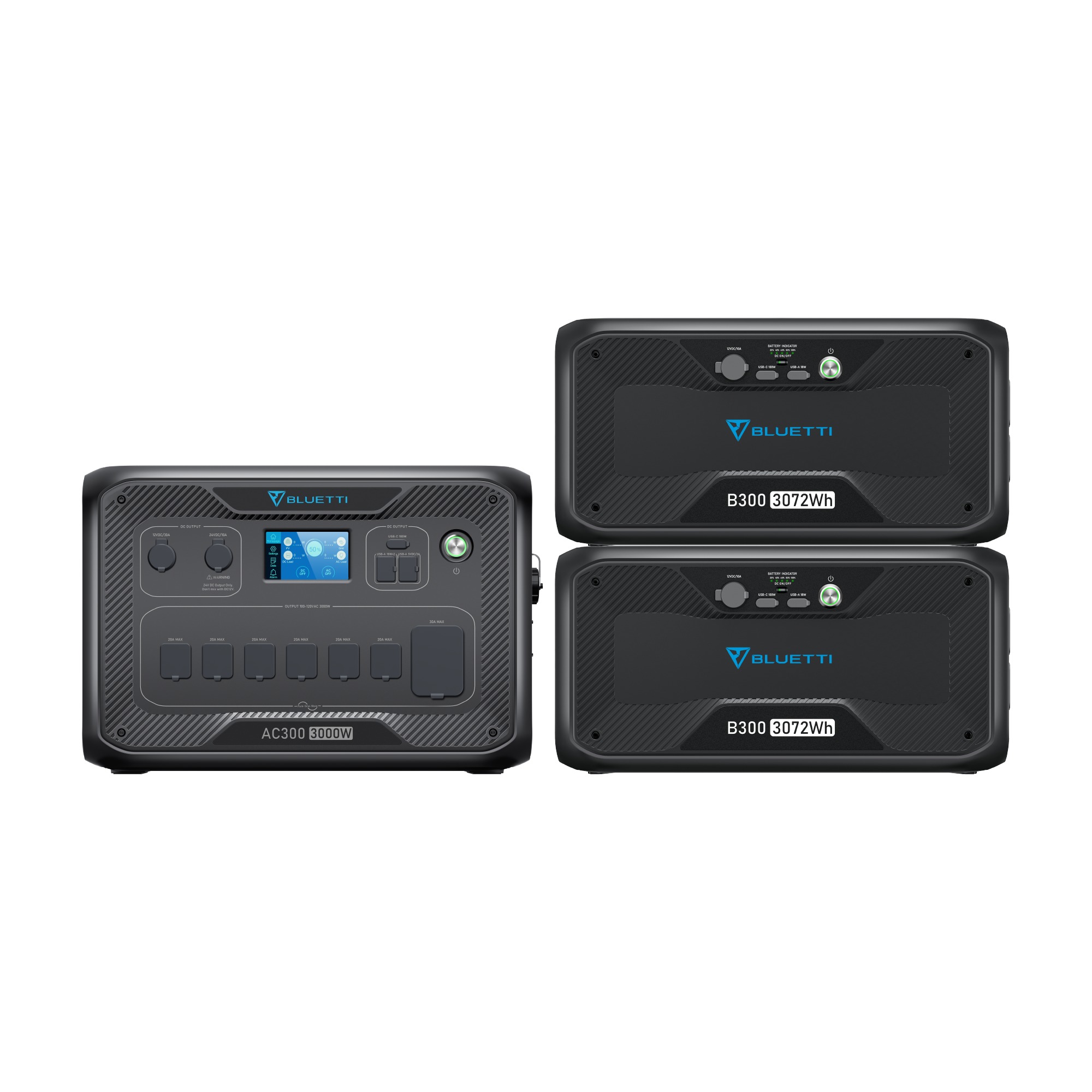 Bluetti AC300 + B300 Modular Power Station 3072Wh photo 2