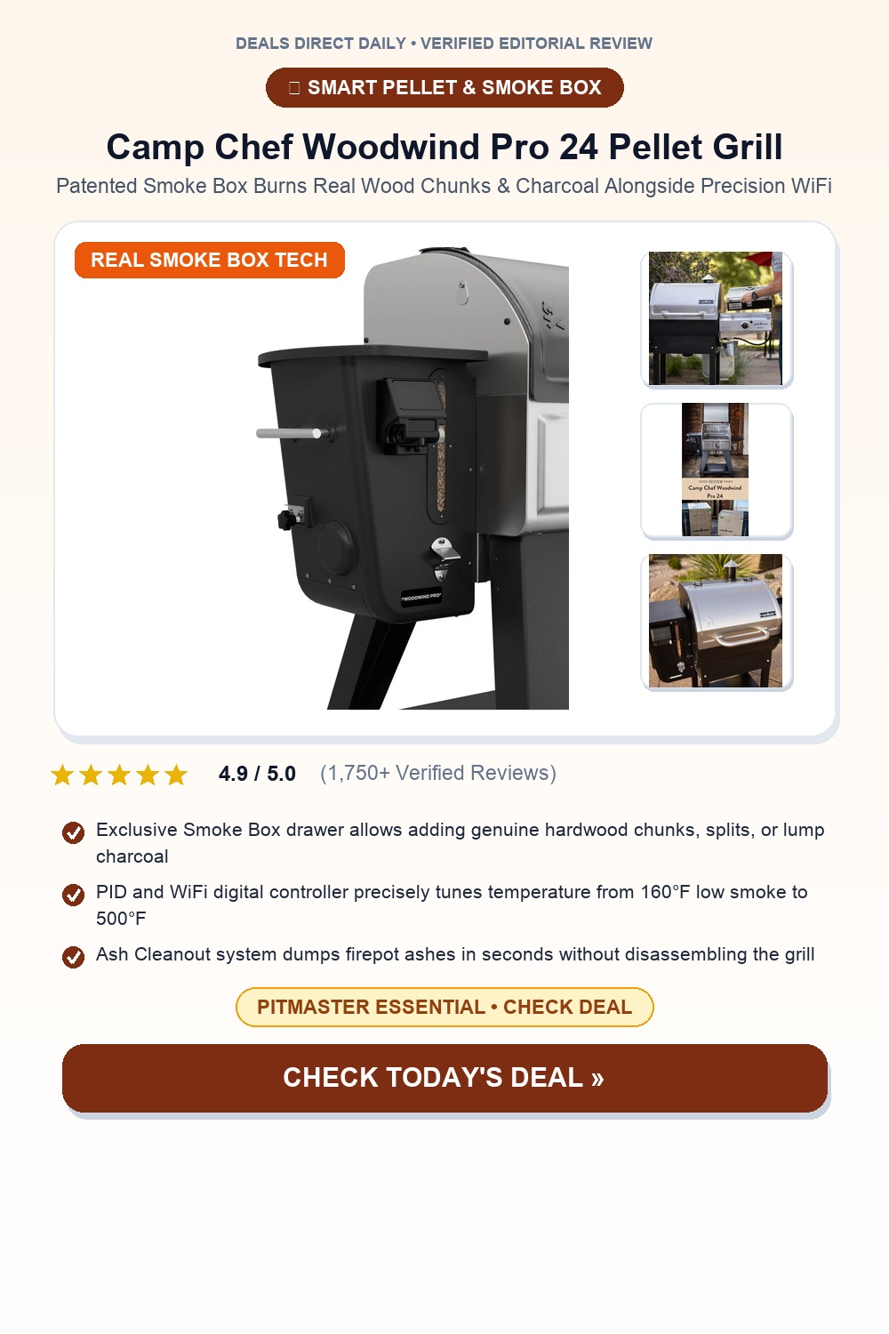 Camp Chef Woodwind Pro 24 Pellet Grill & Smoke Box Pinterest Pin Creative