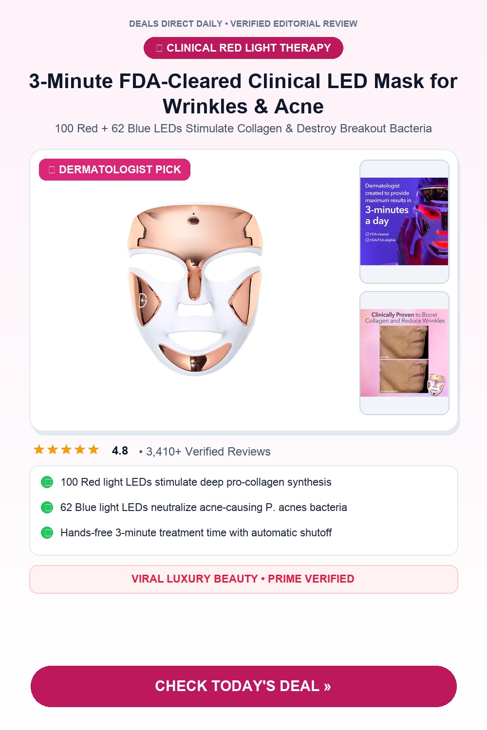Dr. Dennis Gross DRx SpectraLite FaceWare Pro Pinterest Pin Creative
