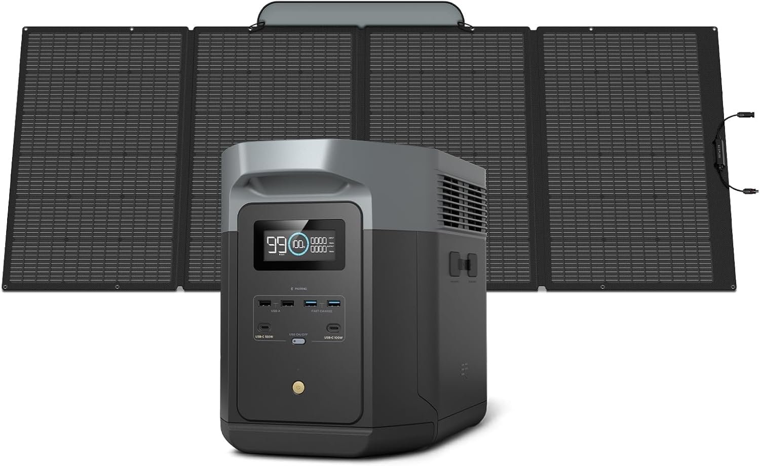 EcoFlow DELTA 2 LiFePO4 Solar Generator Kit