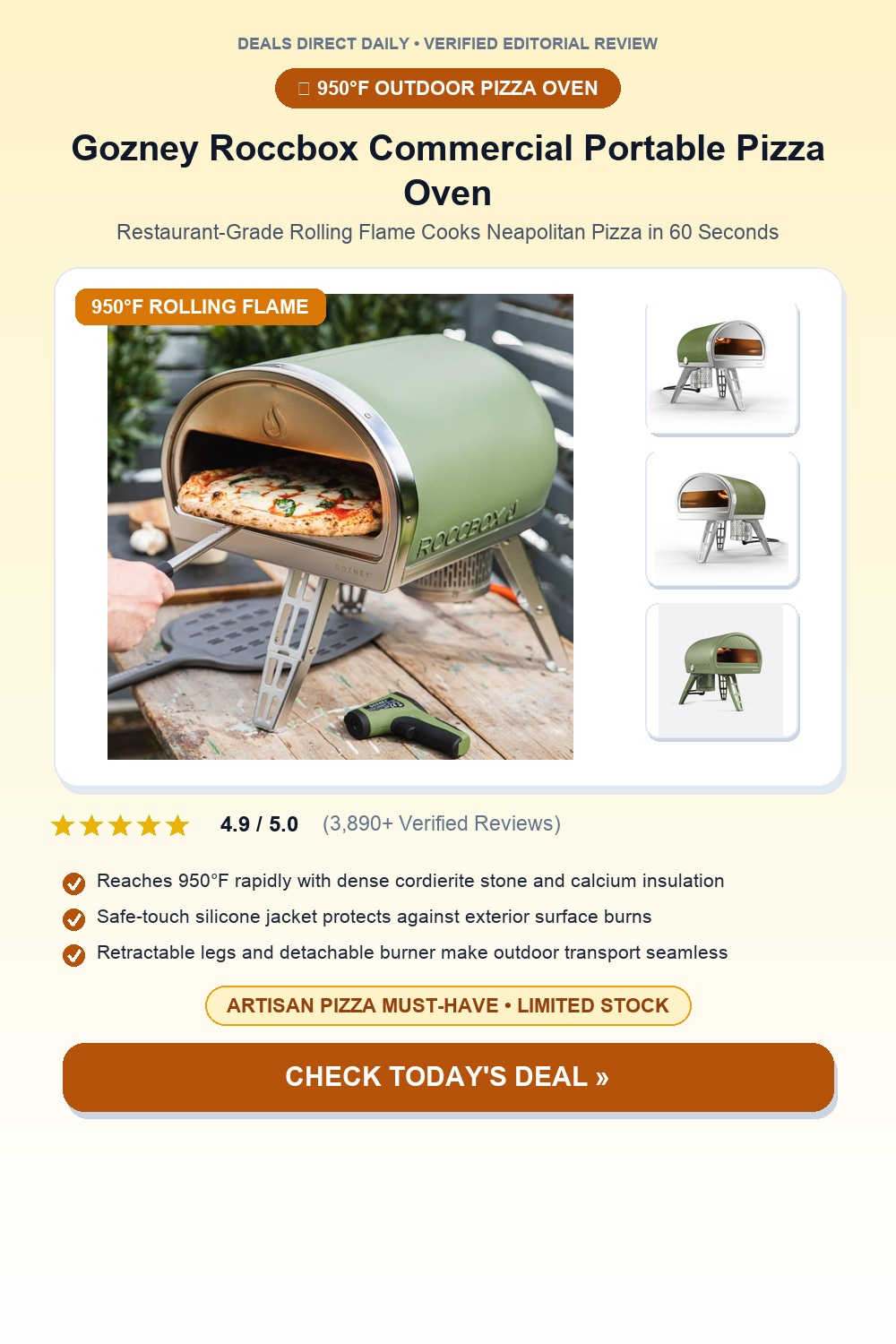 Gozney Roccbox Portable Outdoor Gas Pizza Oven Pinterest Pin Creative