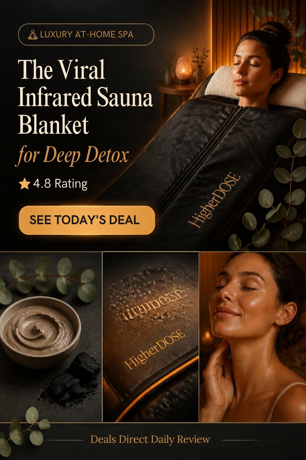 HigherDOSE Infrared Sauna Blanket Pinterest Pin Creative