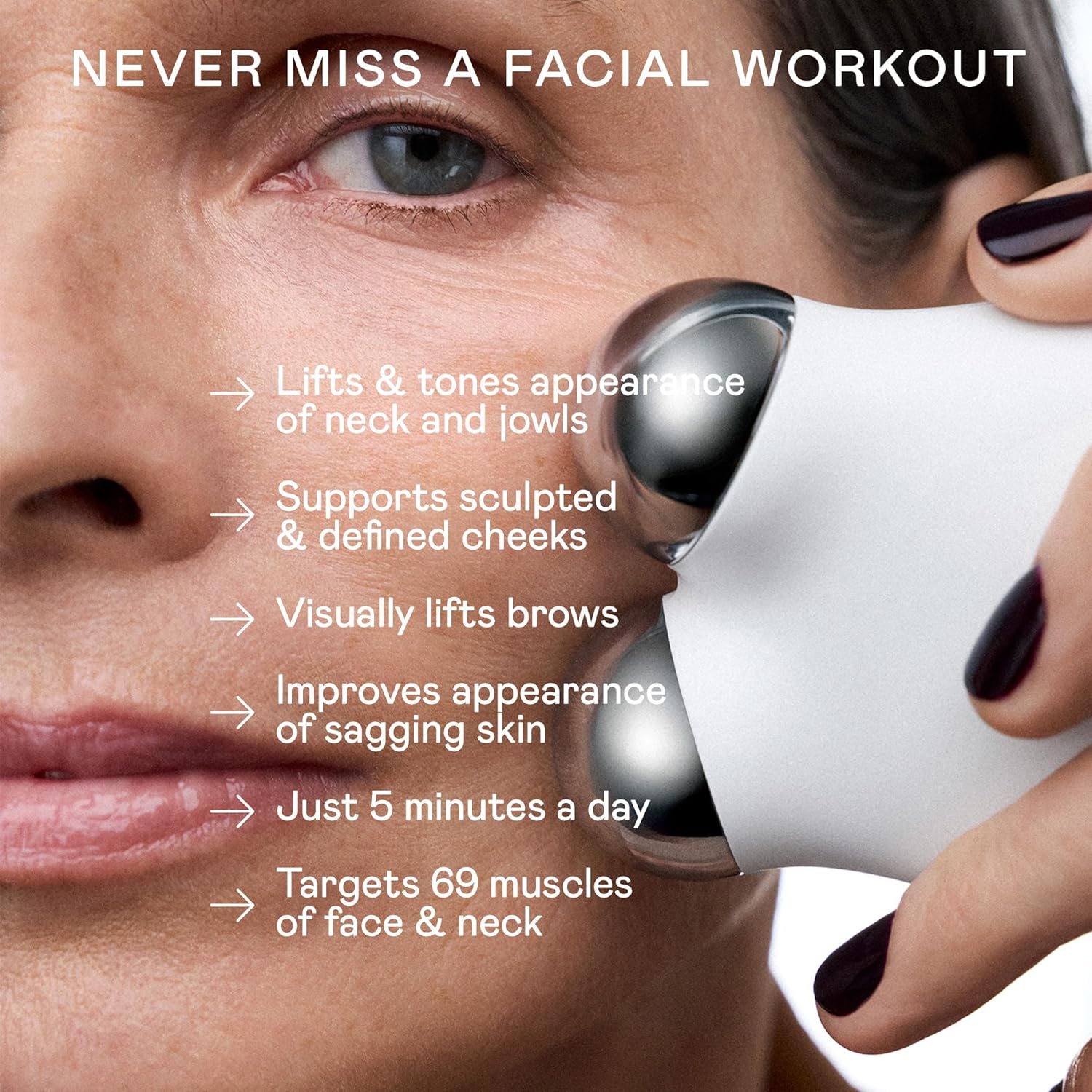 NUFACE MINI+ Microcurrent Facial Sculpting Device photo 2