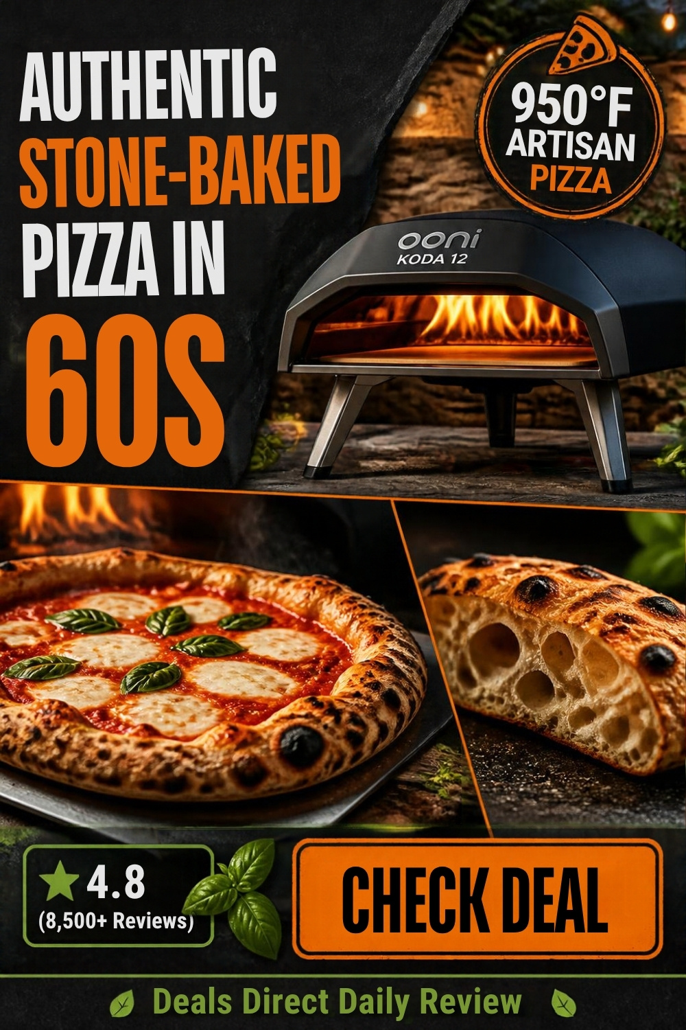 Ooni Koda 12 Gas Powered Outdoor Pizza Oven Pinterest Pin Creative