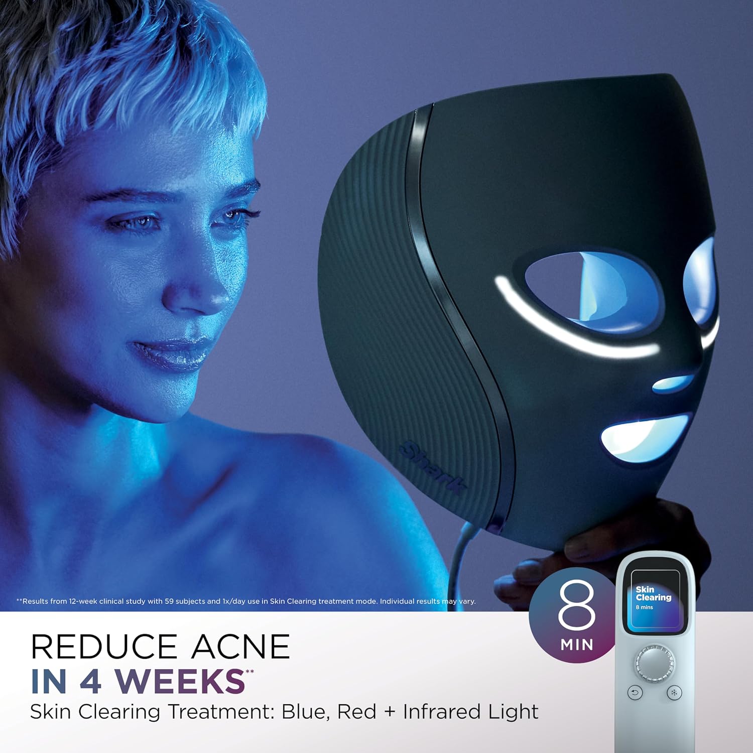 Shark CryoGlow LED Mask with Under-Eye Cooling photo 6