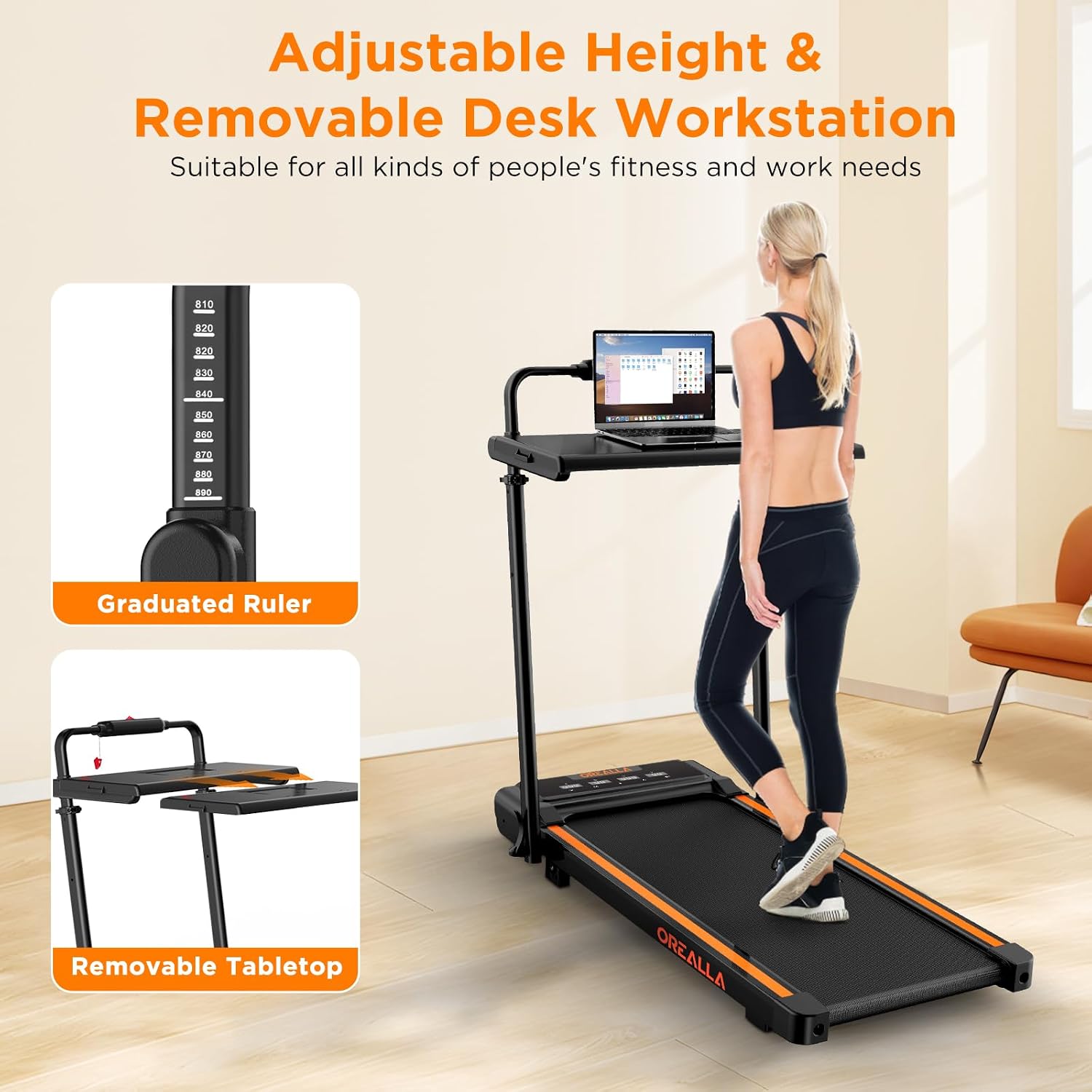 Sperax Folding Under-Desk Walking Pad Treadmill photo 4