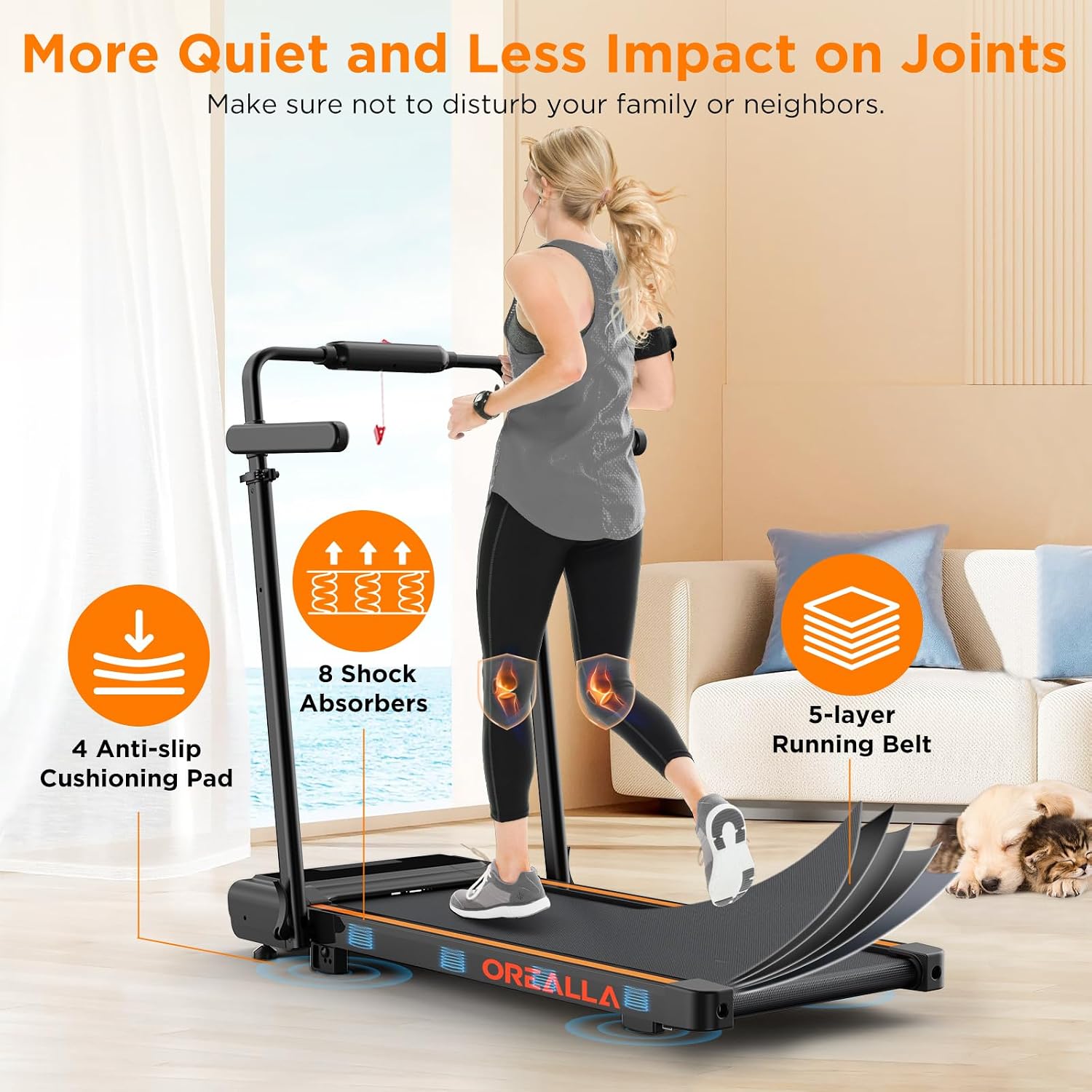 Sperax Folding Under-Desk Walking Pad Treadmill photo 6