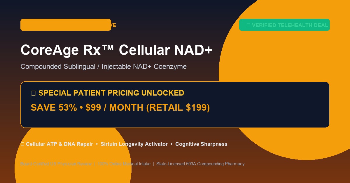 Sublingual NAD+ Therapy ($99/mo)