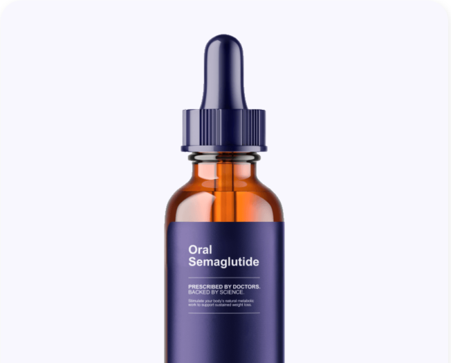 Compounded Sublingual Semaglutide Liquid Amber Dropper Bottle