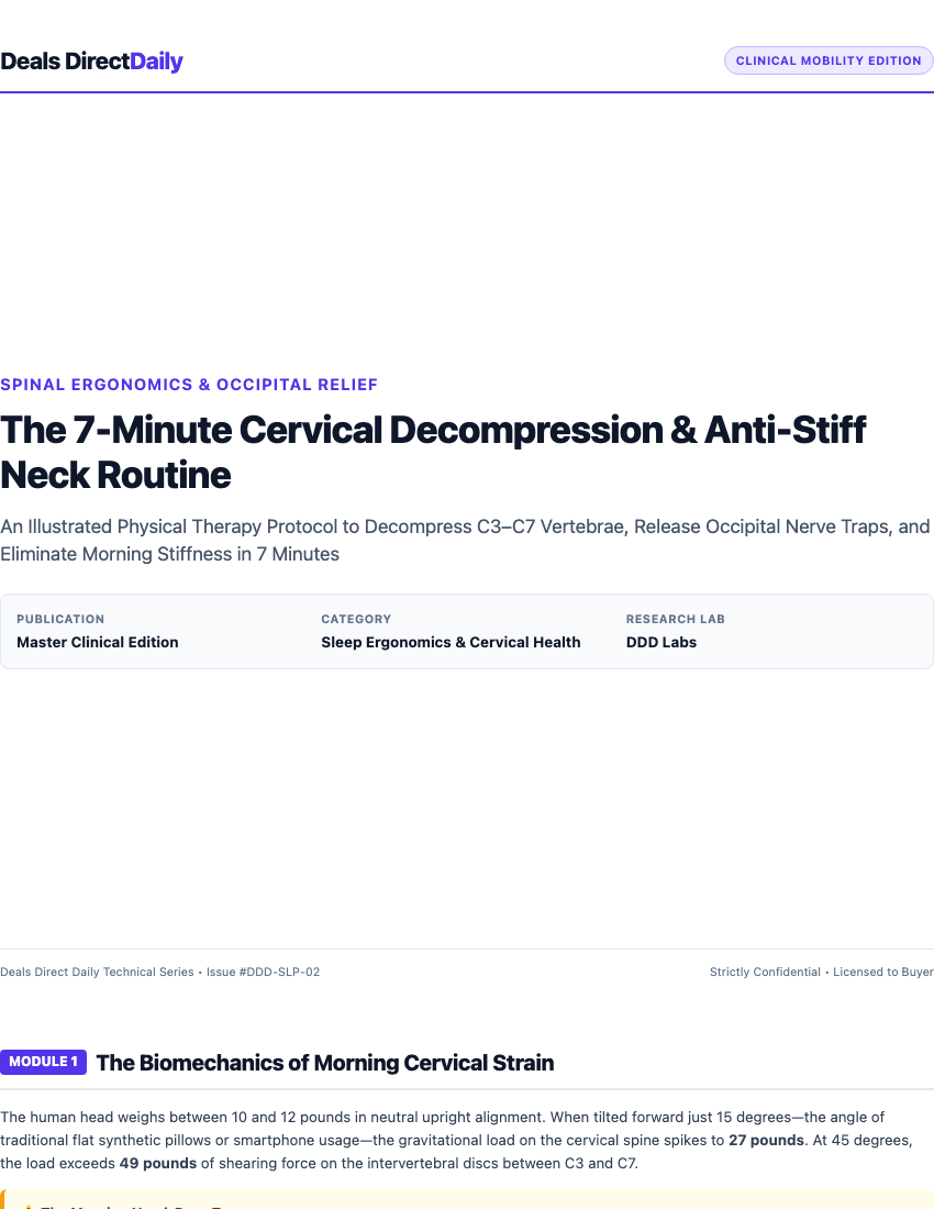 The 7-Minute Cervical Decompression & Anti-Stiff Neck Routine